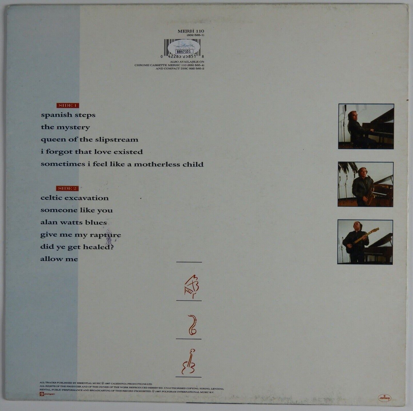 Van Morrison JSA Signed Autograph Album Record Vinyl Poetic Champions Compose