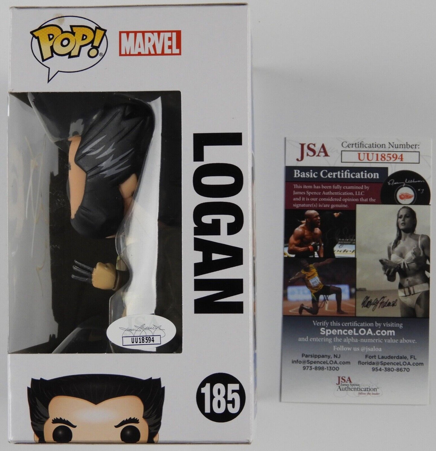 Hugh Jackman Signed Autograph Funko Pop 185 JSA X-Men Wolverine Logan