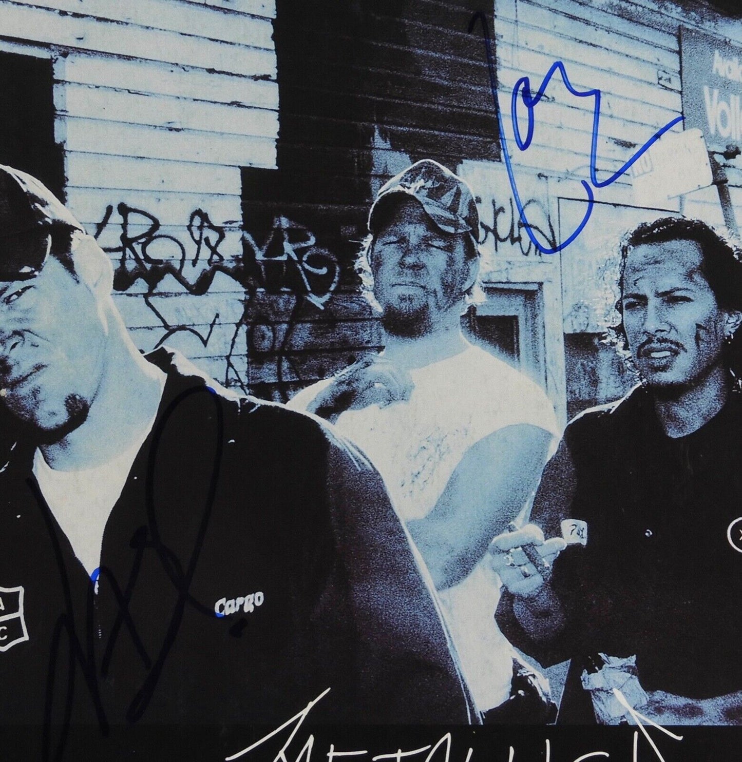 Metallica JSA Signed Autograph Lars Ulrich Jason Newsted Album Vinyl Flat