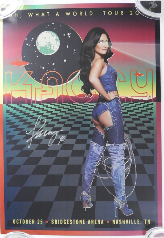 Kacey Musgraves Signed Autograph Oh What A Night Tour Poster Lithograph