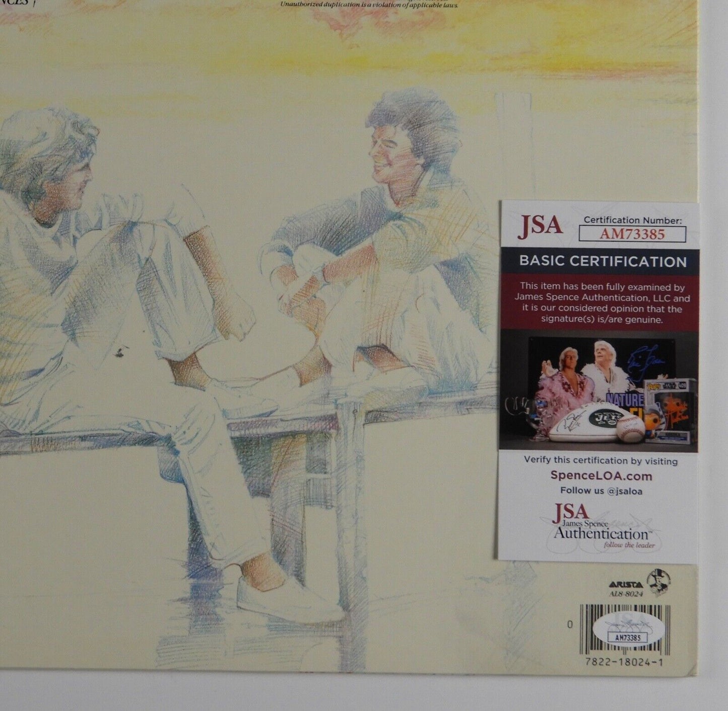 Air Supply JSA Signed Autograph Record Vinyl Graham Russell Hitchock