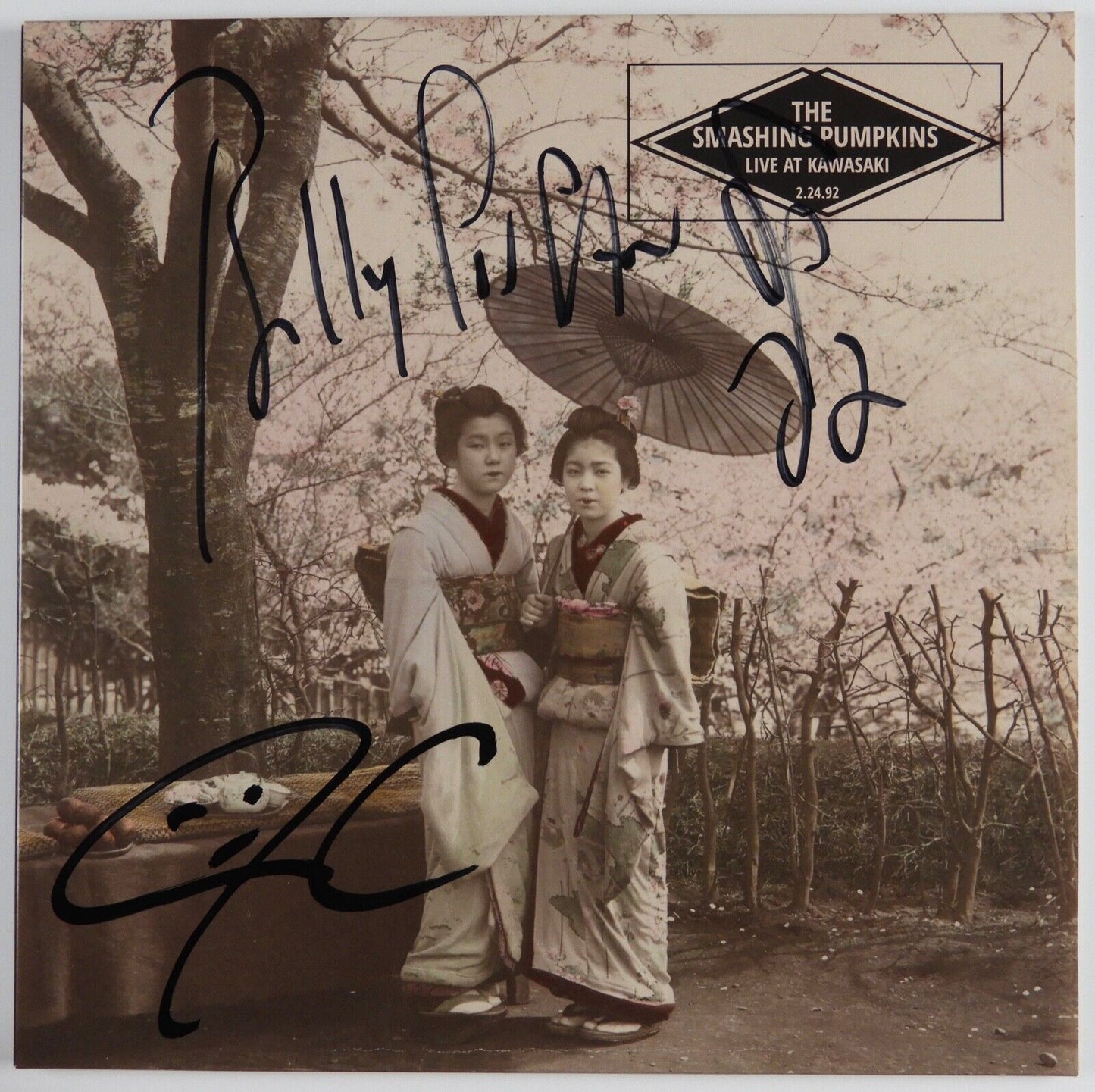 The Smashing Pumpkins Signed JSA Autograph Album Record Vinyl Live At Kawasaki