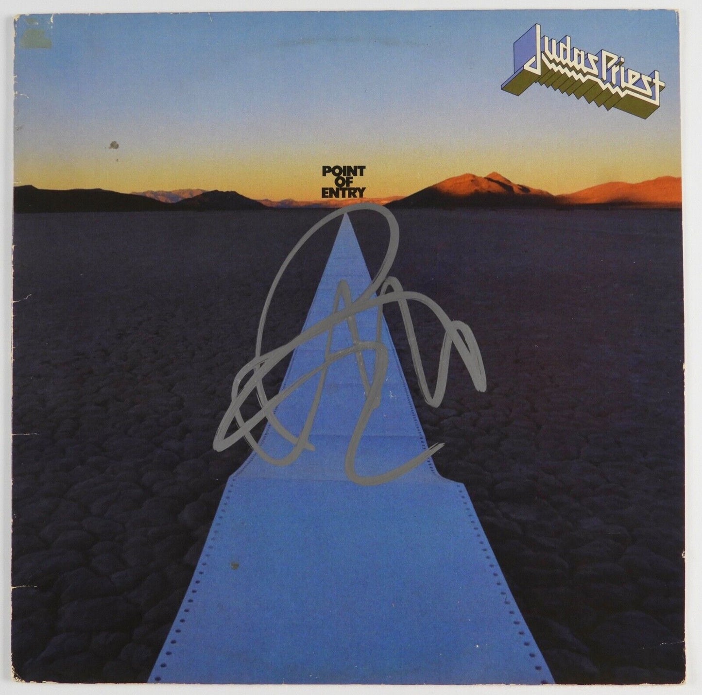 Judas Priest Rob Halford Signed JSA Autograph Album Record Vinyl Point Of Entry