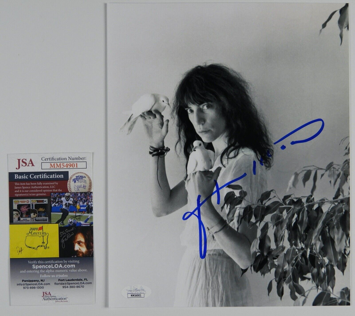 Patti Smith Signed Autograph 8 x 10 photo JSA COA