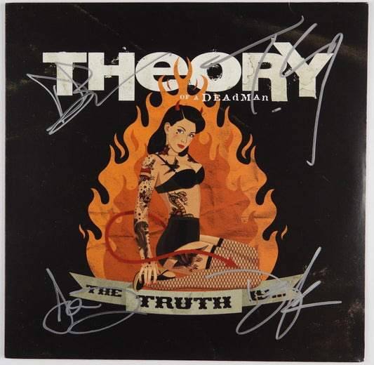 Theory Of A Dead Man Full Signed JSA Autograph Signed Album Record The True Is