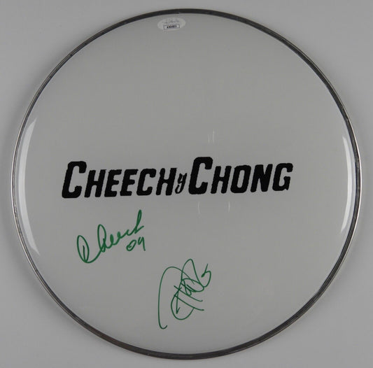 Cheech & Chong JSA Autograph Signed Drum Head 12"