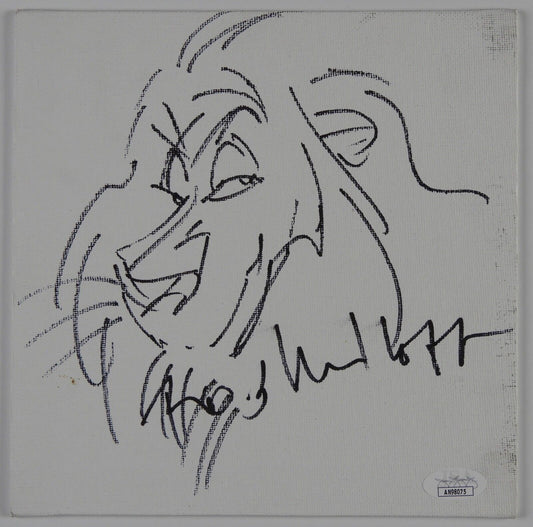 Rob Minkoff The Lion King JSA Signed Autograph Sketch on canvas board