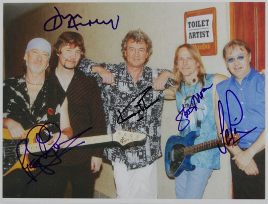 Deep Purple Fully JSA Autograph Signed 8 x 10 Photo Ian Paice Roger Glover +