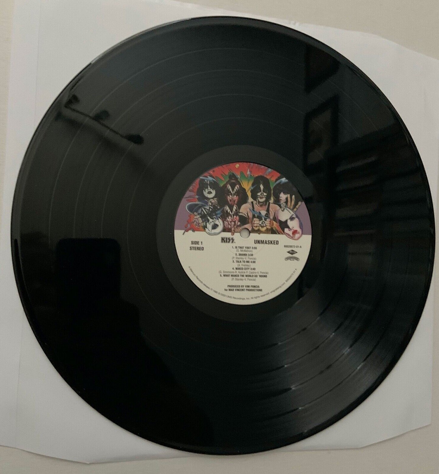 KISS Paul Stanley Ace Frehley JSA Autograph Signed Record Album Unmasked