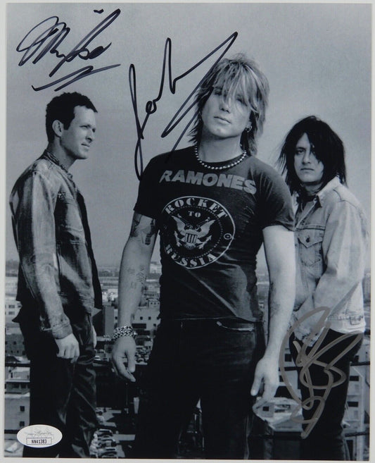 The Goo Goo Dolls JSA Autograph Signed 8 x 10 photo All 3 John Mike and Robby