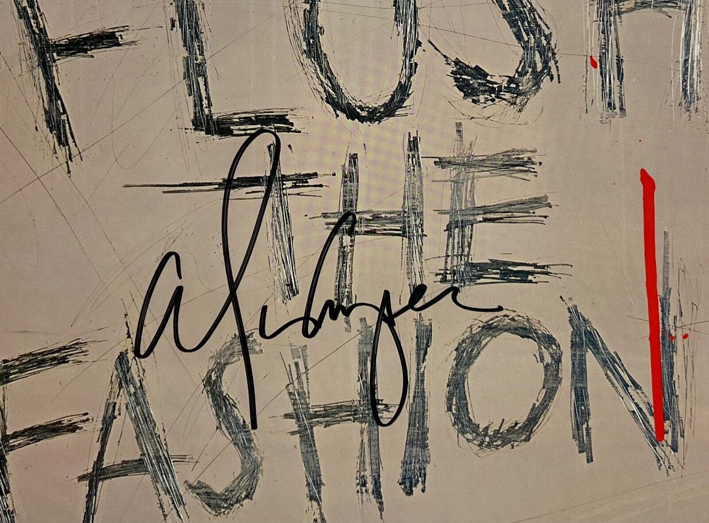 Alice Cooper JSA Signed Autograph Album Record LP Flush The Fashion
