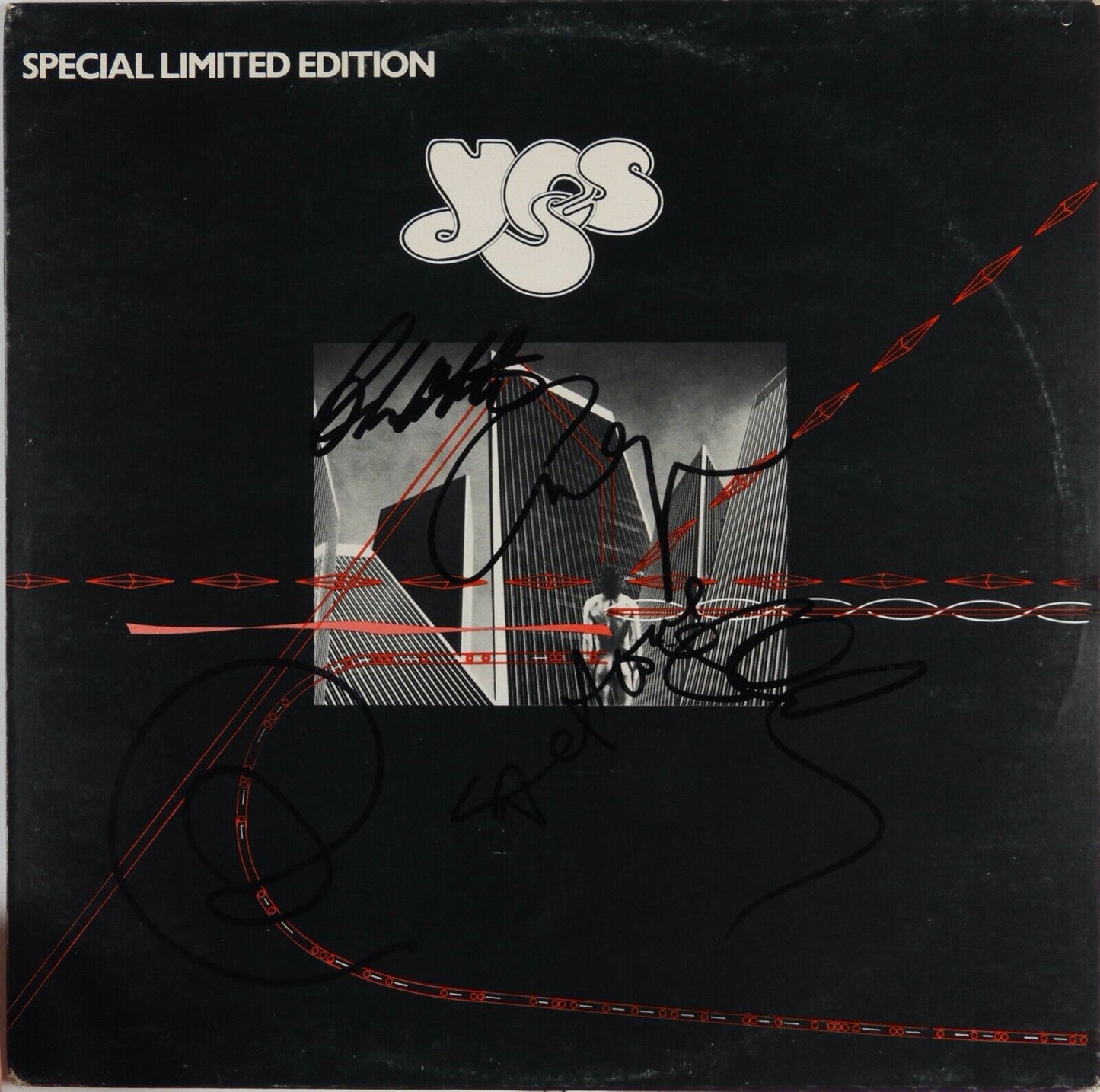 YES JSA Signed Autograph Album Record Vinyl Jon Anderson Chris Squire