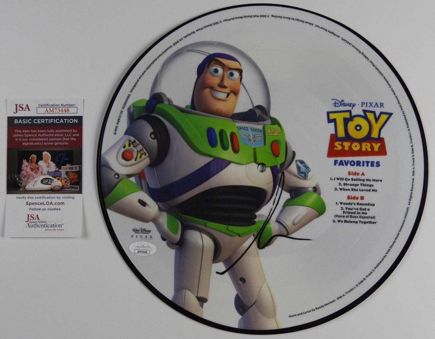 Tim Allen JSA Signed Autograph Record Vinyl Toy Store Picture Disc Soundtrack