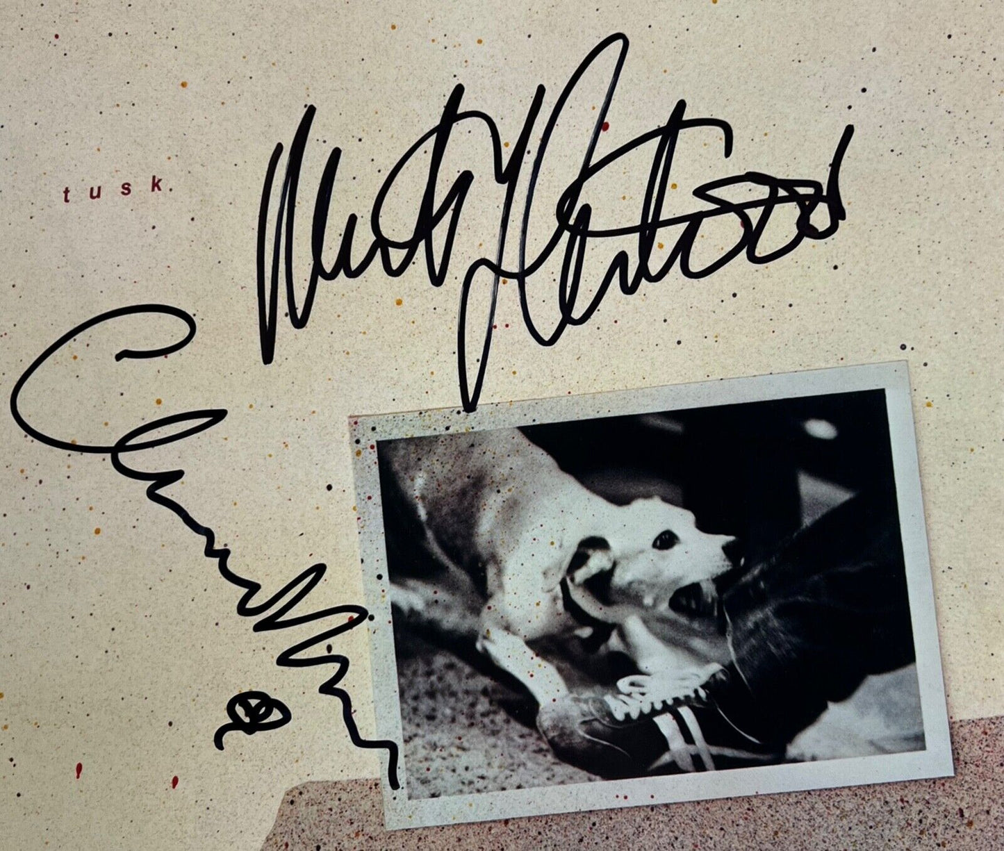 Christie McVie Mick Fleetwood Mac JSA Signed Autograph Album Record Vinyl Tusk