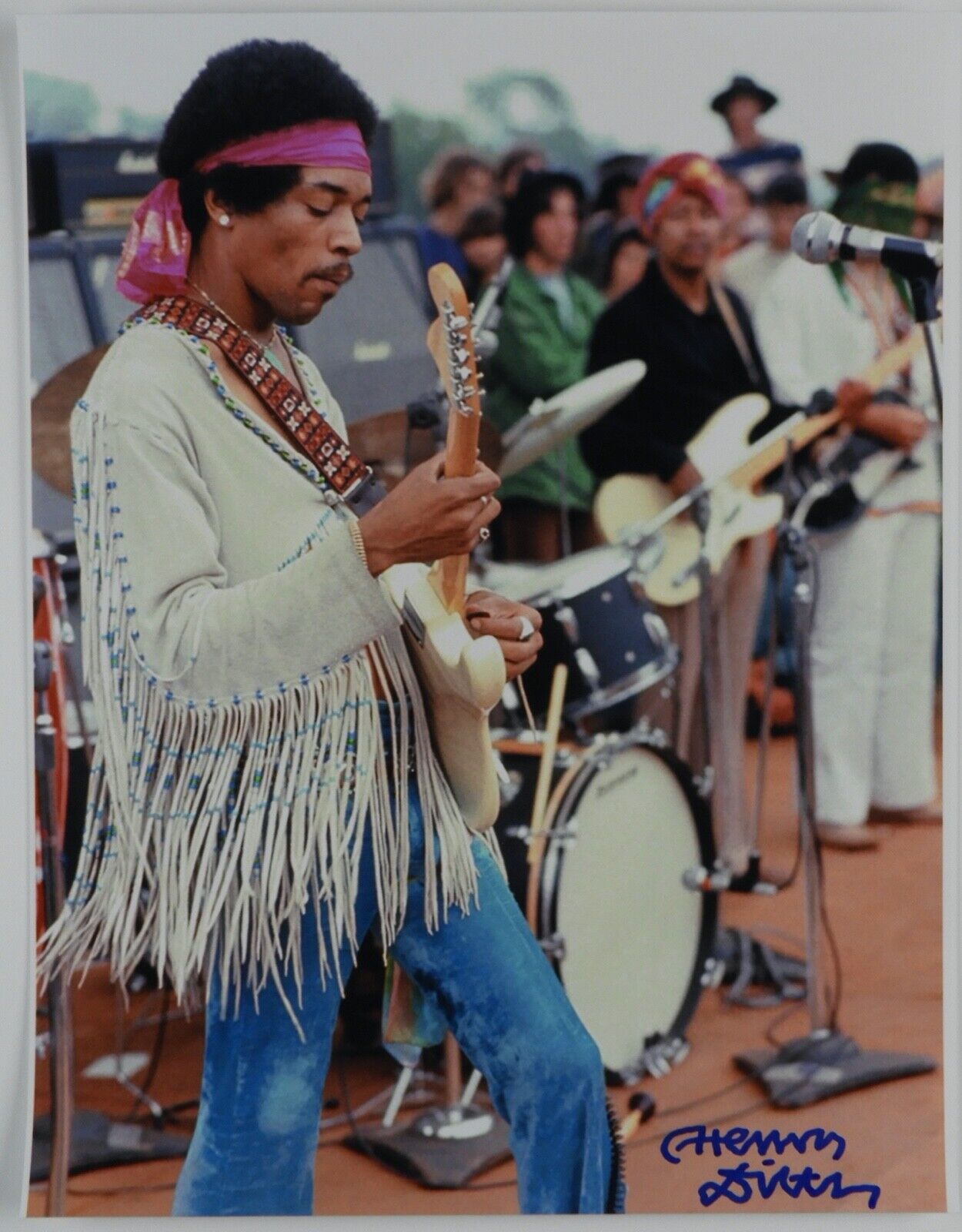 Henry Diltz JSA 11x14 Autograph Signed Photo Jimi Hendrix