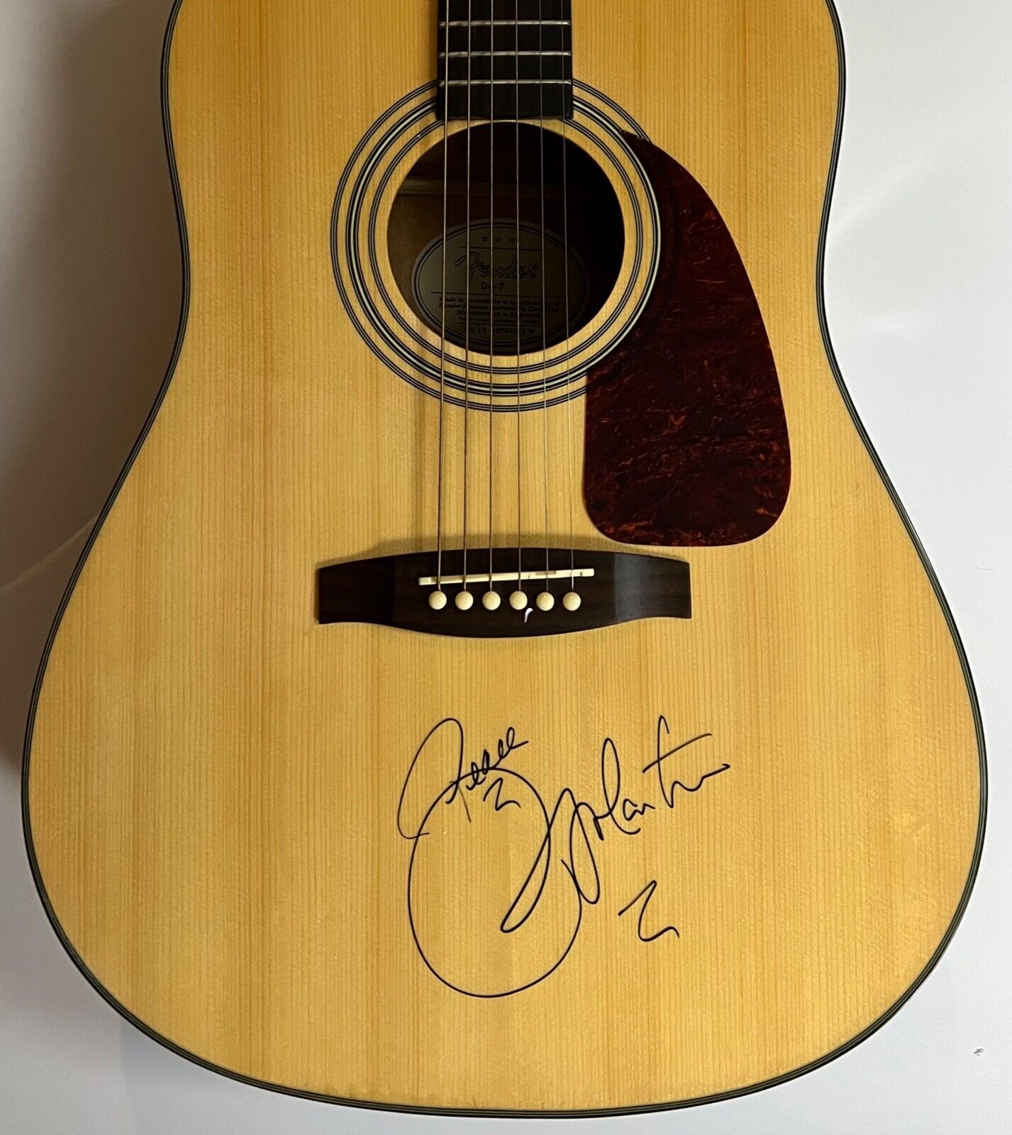 Ricky Martin JSA COA Autograph Signed Fender Acoustic Guitar