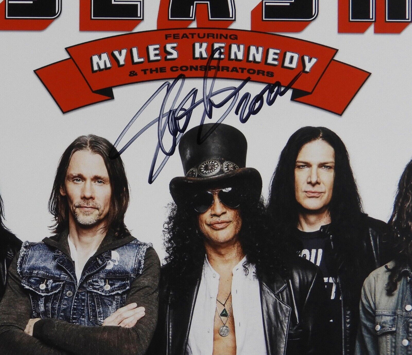 Slash JSA Signed Autograph Album Record Lithograph Guns N' Roses
