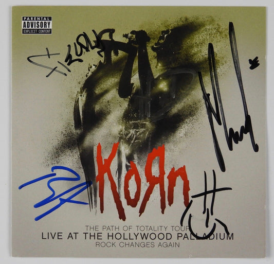 Korn Fully signed autograph CD Booklet JSA The Path of Totality Tour