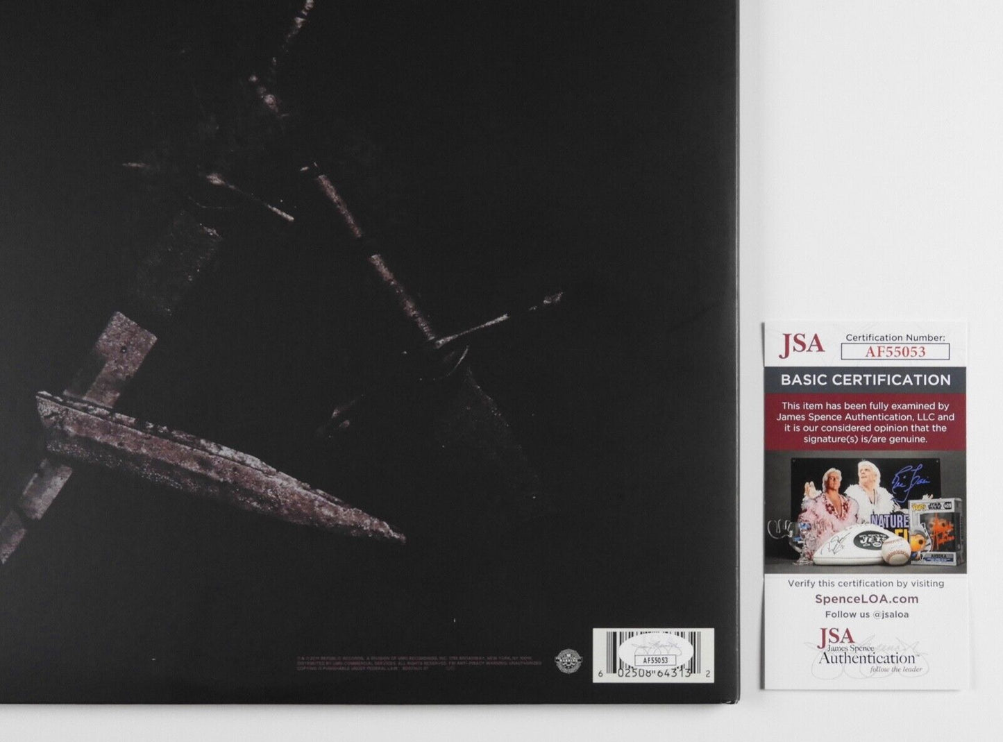 Post Malone JSA Autograph Signed Record Album Hollywood's Bleeding