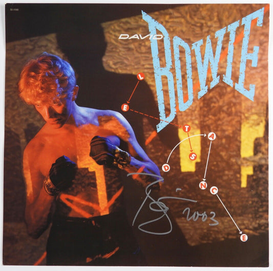 David Bowie Signed  Autograph Lets Dance Album Promo Flat REAL Roger Epperson