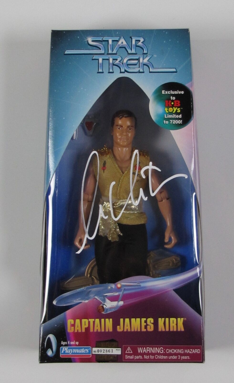 William Shatner Signed Autograph JSA Action Figure Playmates 9" Star Trek Kirk