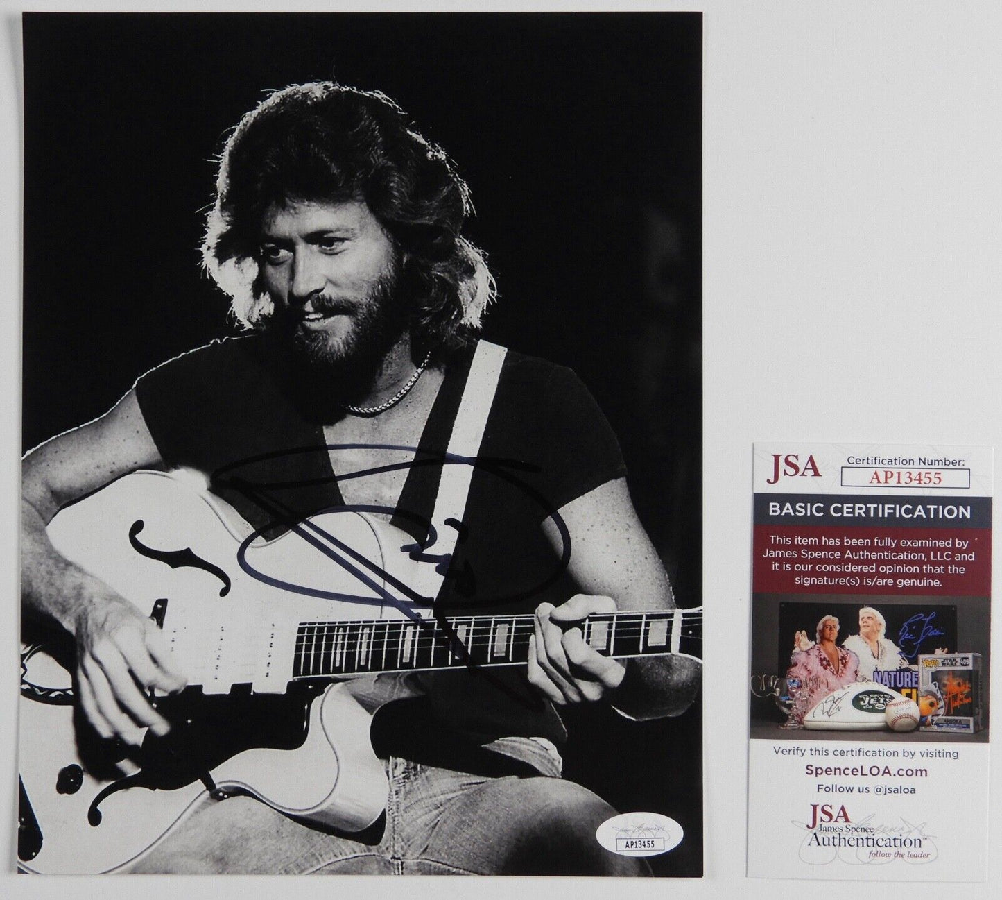 Barry Gibb JSA Signed Autograph 8 x 10 Photo The Bee Gees