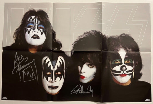 KISS Dynasty Paul Stanley Ace Frehley JSA Signed Autographed Poster