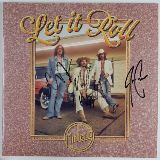 Midland JSA Signed Autograph Album Vinyl Fully Mark Wystrach Jess Carson Cameron
