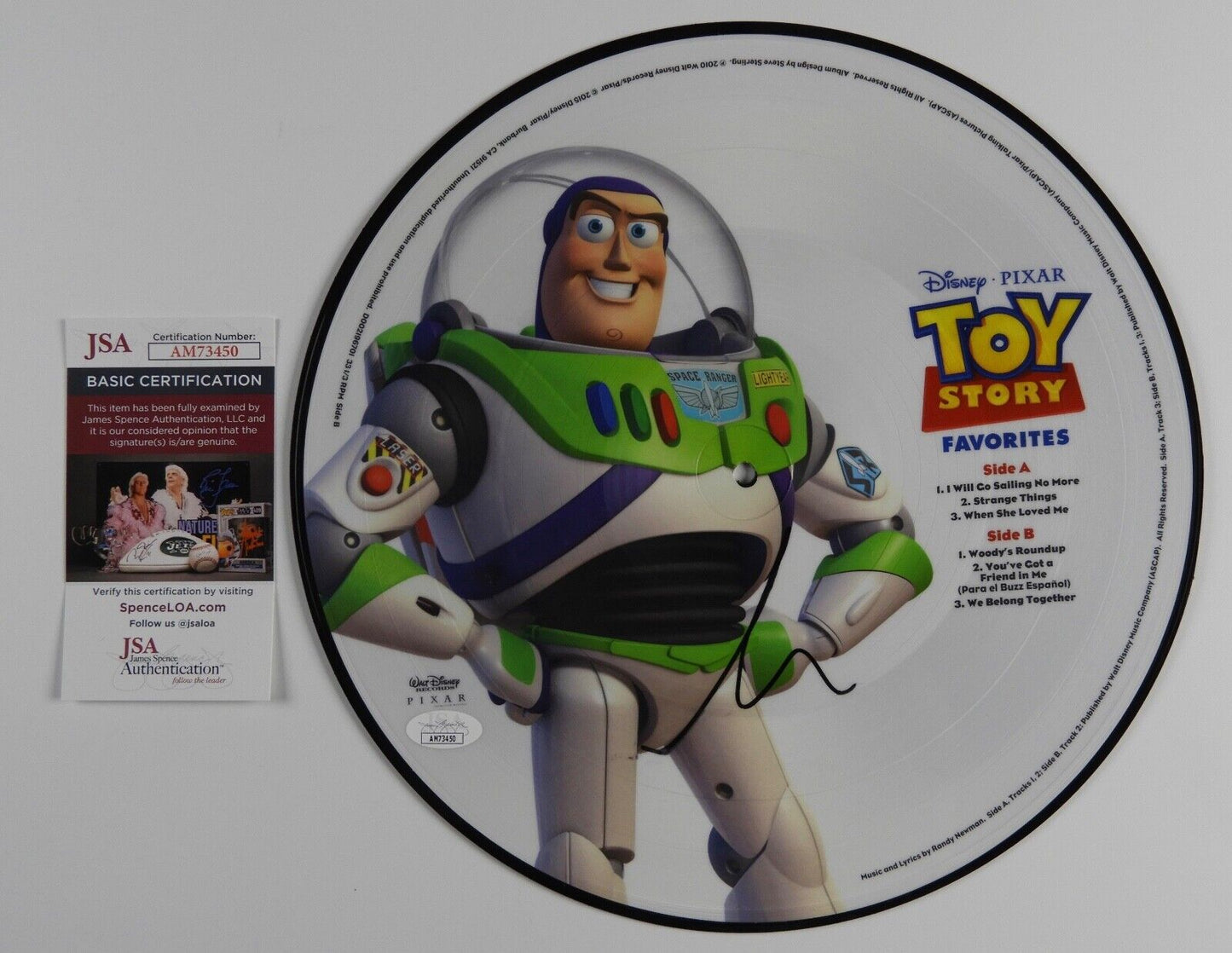 Tim Allen JSA Signed Autograph Record Vinyl Toy Store Picture Disc Soundtrack