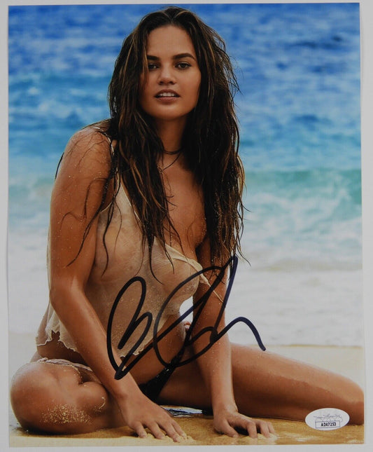 Chrissy Teigen JSA Signed Autograph Photo 8 x 10