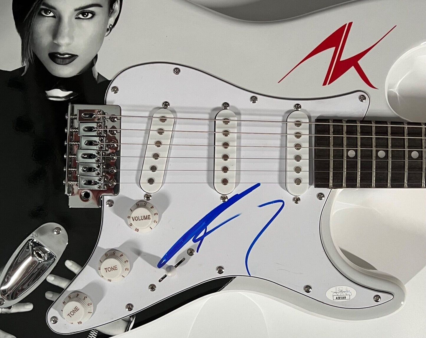 Alicia Keys JSA Guitar  Autograph Signed Guitar Stratocaster