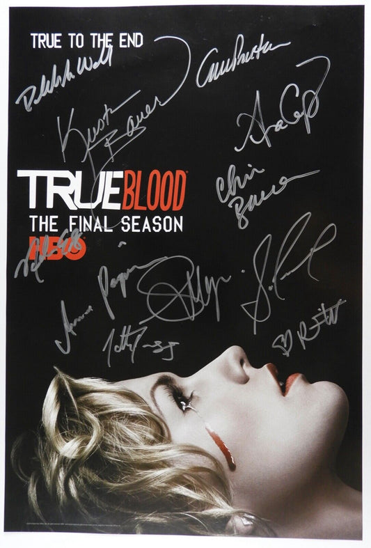 True Blood Cast JSA Autograph Fully Signed Poster Fully Signed 11 Signatures