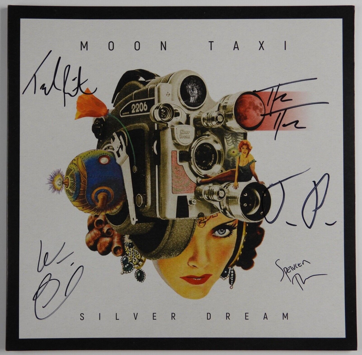 Moon Taxi Signed Autograph JSA Vinyl Record Album Fully Signed Silver Dream