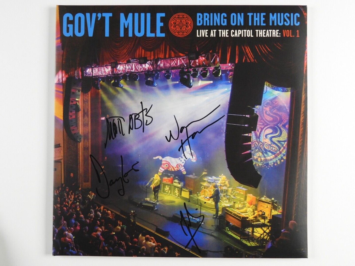 Gov't Mule Fully Signed JSA Autograph Album Record Vinyl Warren Hayes +