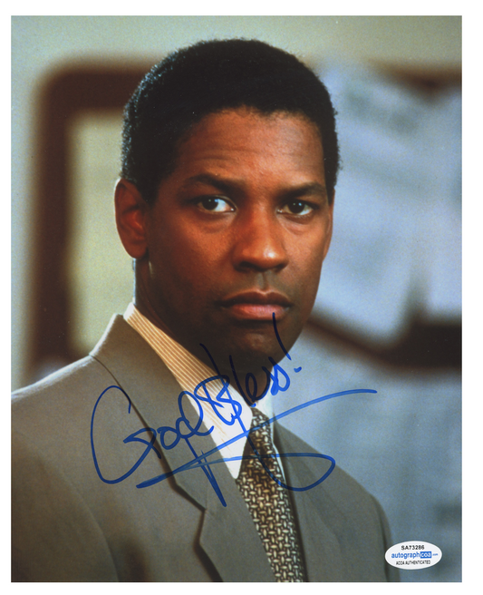 Denzel Washington Signed ACOA Signed Autograph 8 x 10 Photo