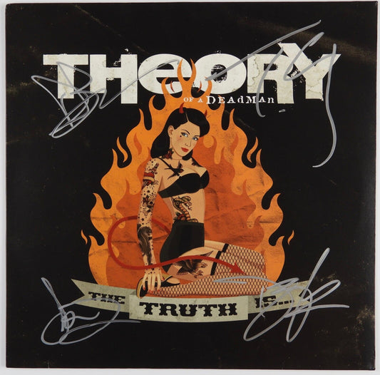 Theory Of A Dead Man Full Signed JSA Autograph Signed Album Record The True Is