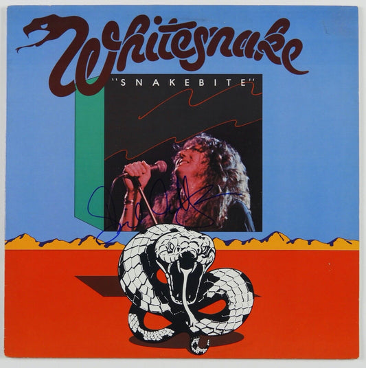 Whitesnake David Coverdale Signed LP Autograph JSA Album Record Snakebite