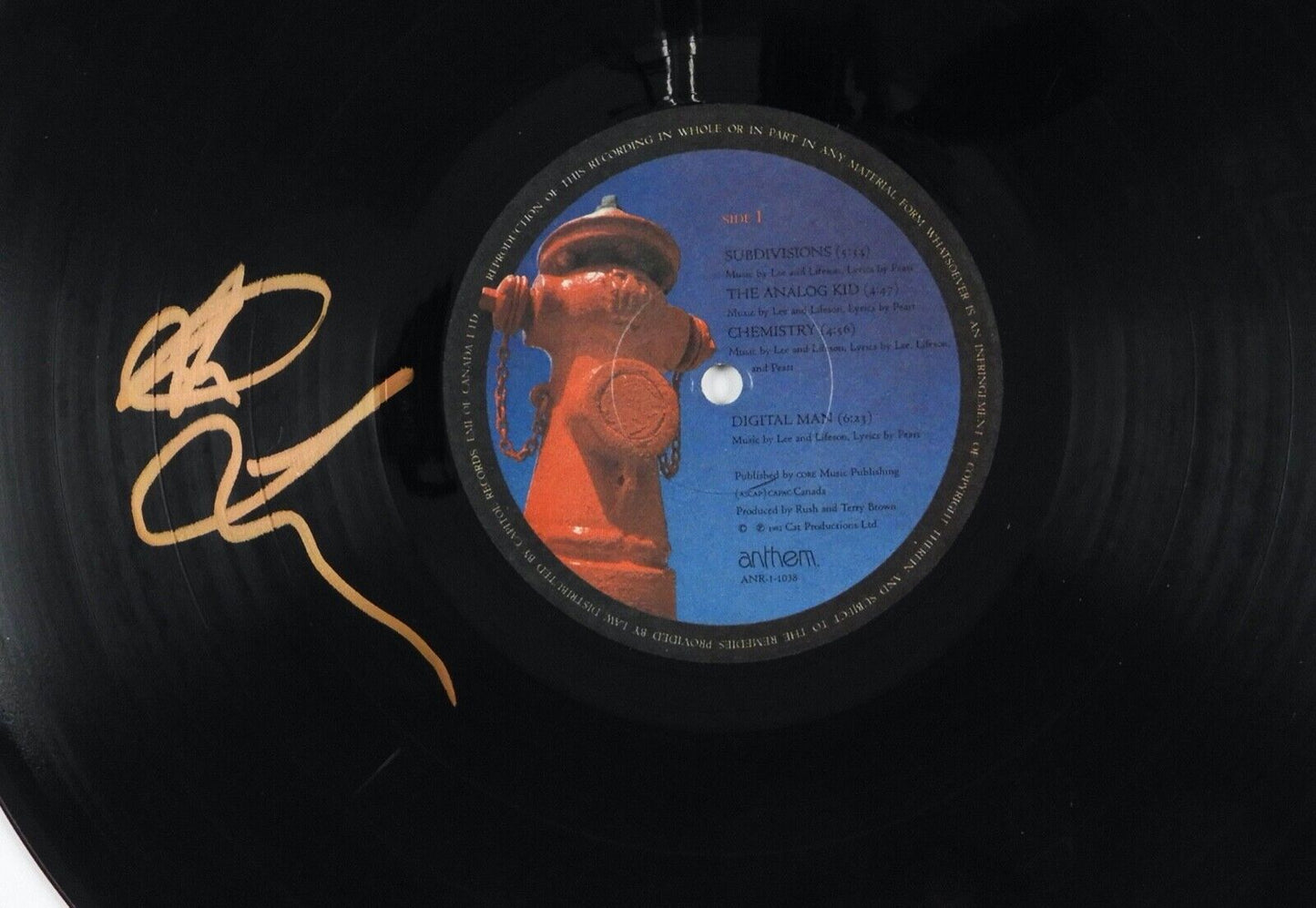 RUSH Alex Lifeson JSA Signed Autograph Album Record LP Signals