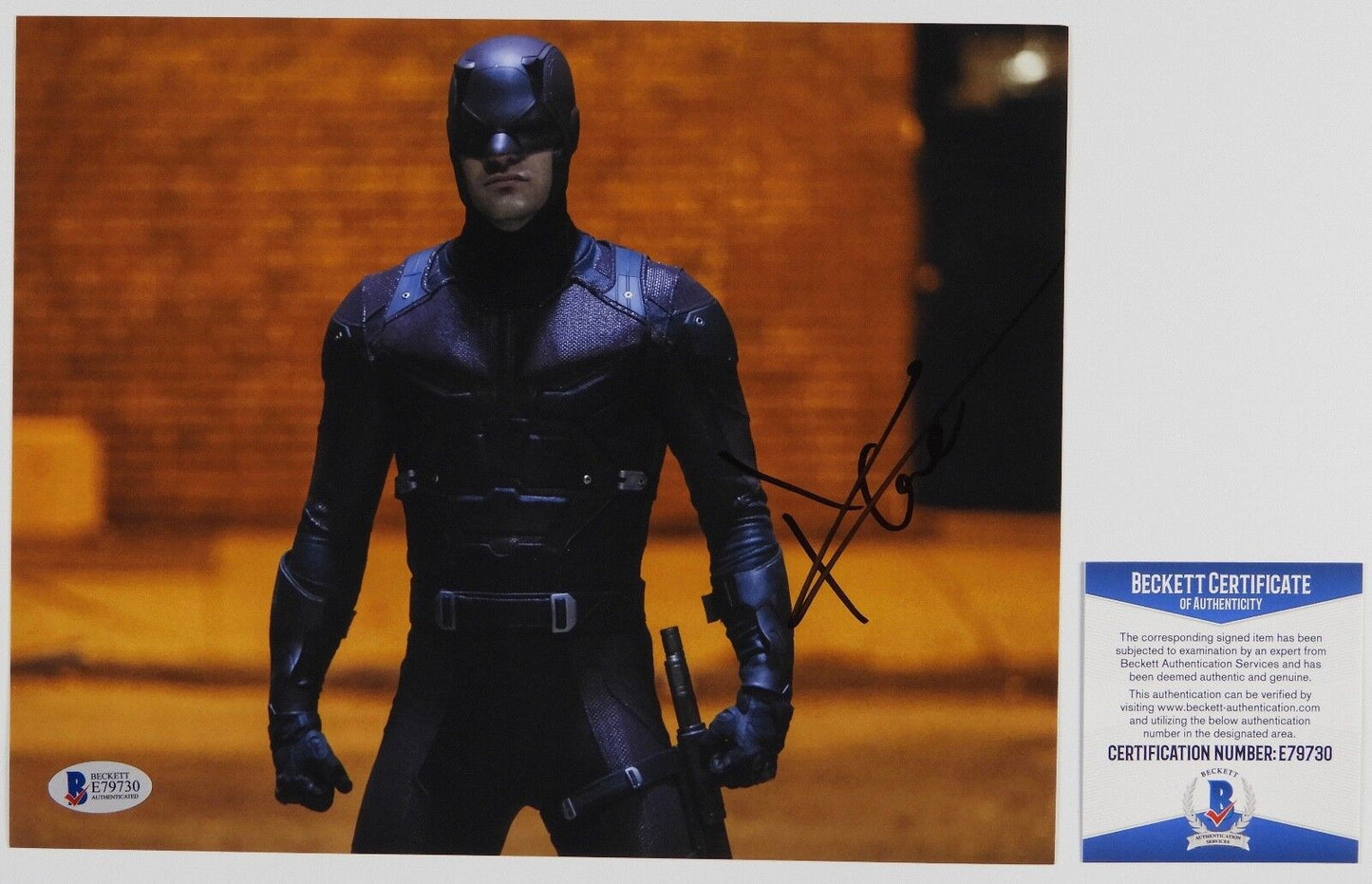 Charlie Cox Daredevil Autograph Signed Photo Beckett BAS Photo