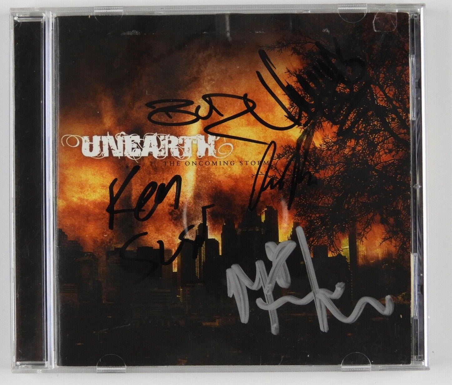 Unearth signed autograph CD The Oncoming Storm