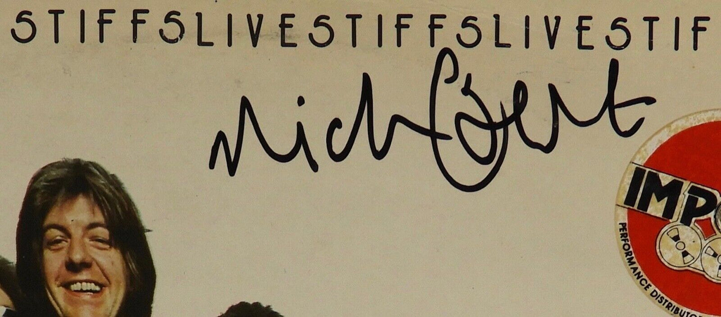Nick Lowe Signed Autograph JSA Record Album Vinyl Stiff 5 Live