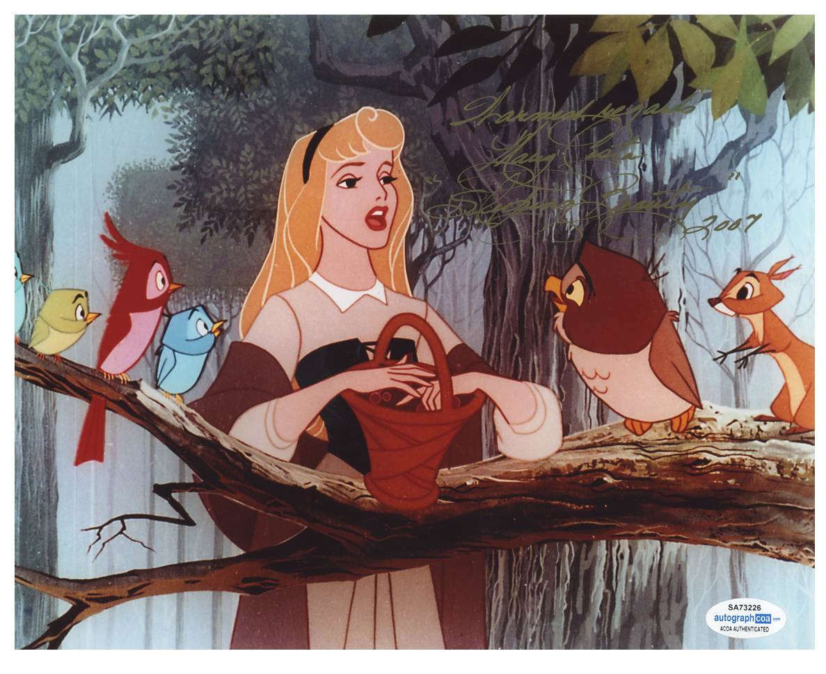 Mary Costa Sleeping Beauty- Disney ACOA Signed Autograph 8 x 10 Photo