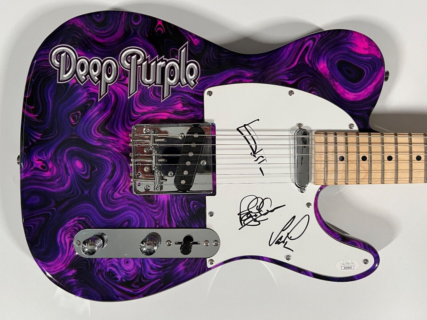 Deep Purple JSA Autograph Signed Telecaster Guitar Ian Paice Roger Glover +