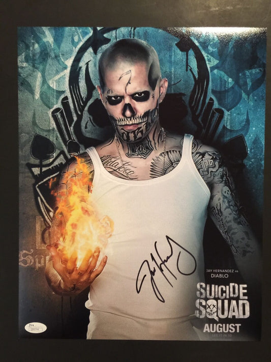 Jay Hernandez Diablo Suicide Squad Autograph Signed 11 x14 JSA COA