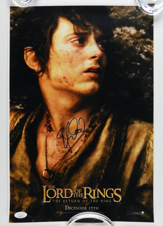 Elijah Wood JSA Signed Autograph 12 x 18 Poster on Card Stock Lord Of The Rings