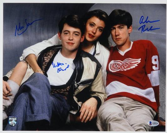 Ferris Bueller's Day Off Autograph Signed 11 X 14 Signed Photo Beckett Cast