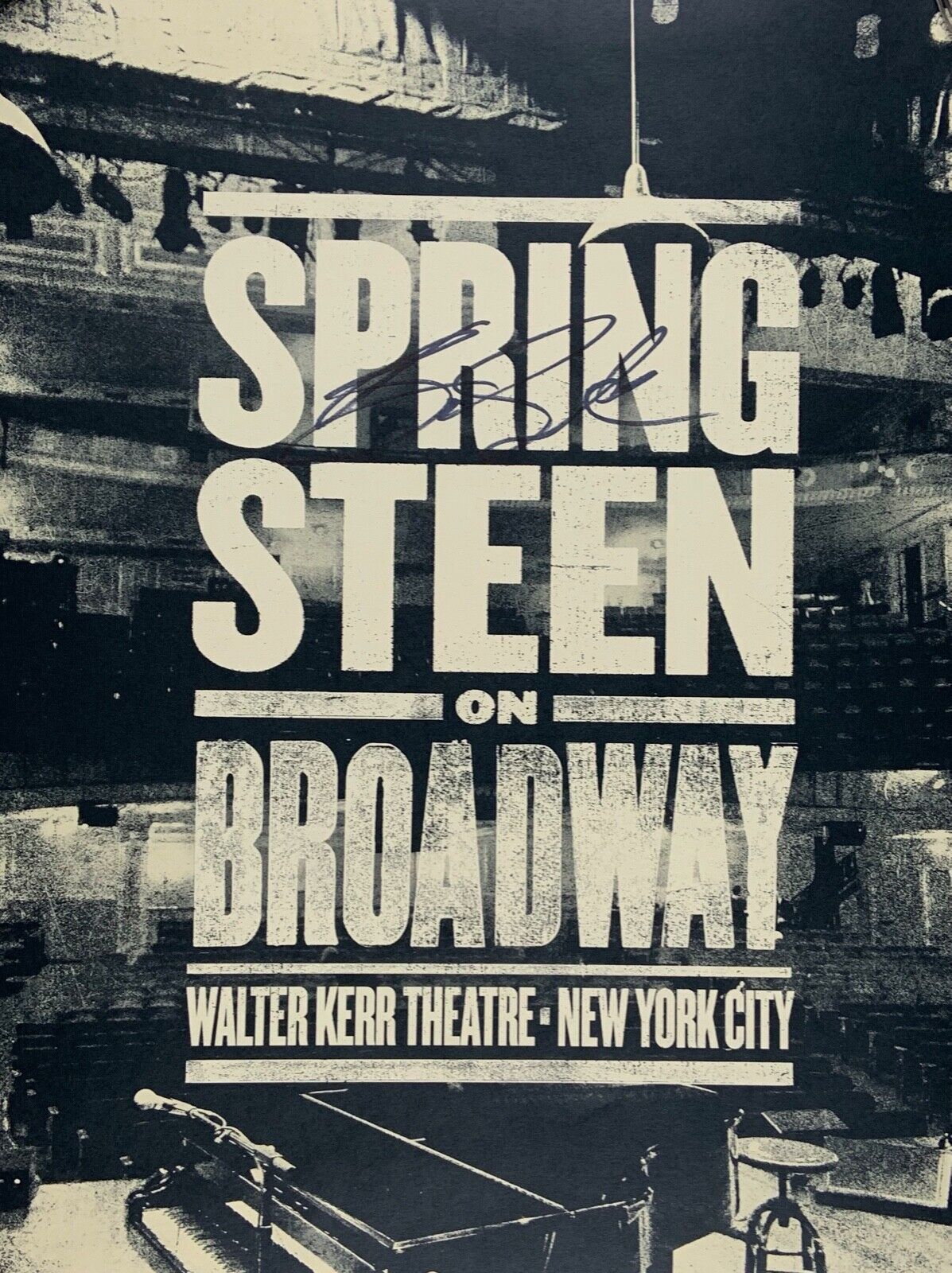 Bruce Springsteen On Broadway Autograph JSA Signed Poster Lithograph